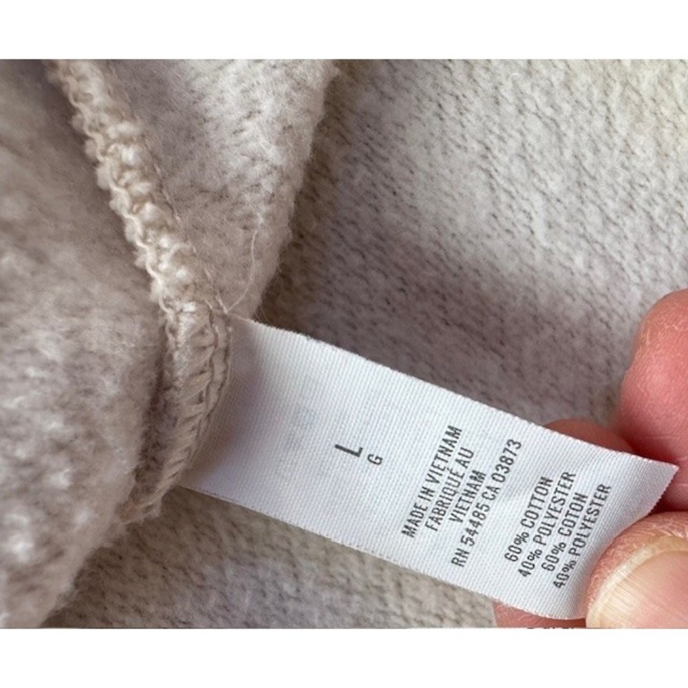 Aerie Wide Scoop Neck Drawstring Cream Oversized Sweatshirt LRG Athleisure Comfy - Picture 5 of 9
